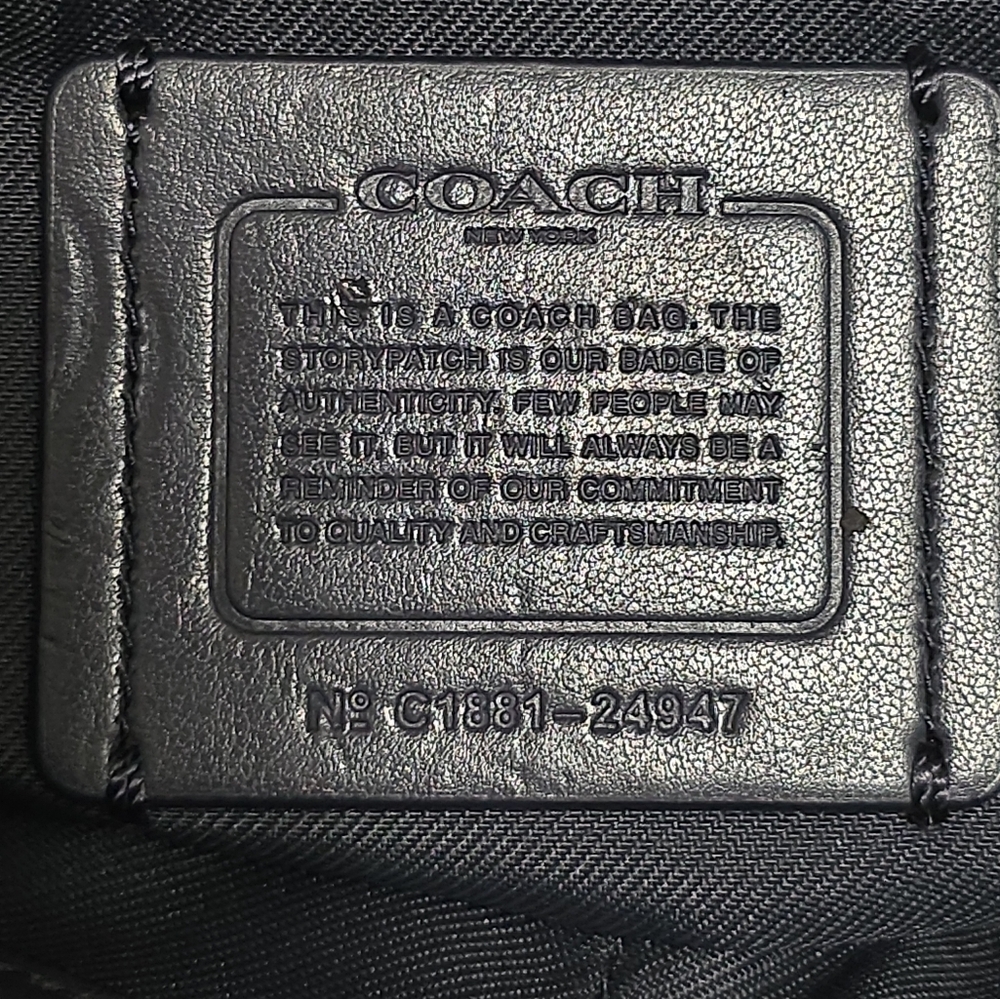 Coach Pebbled Leather Shoulder Bag - Picture 10 of 11